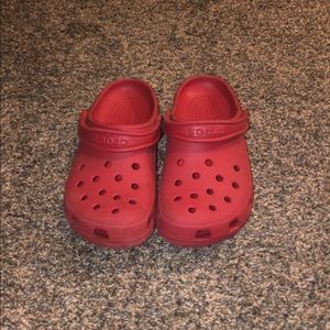 Red Crocs